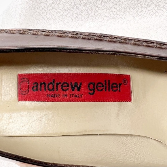 Andrew Gellar made in Italy brown and mustard yellow pumps. Size 7.5 women’s - Picture 5 of 16